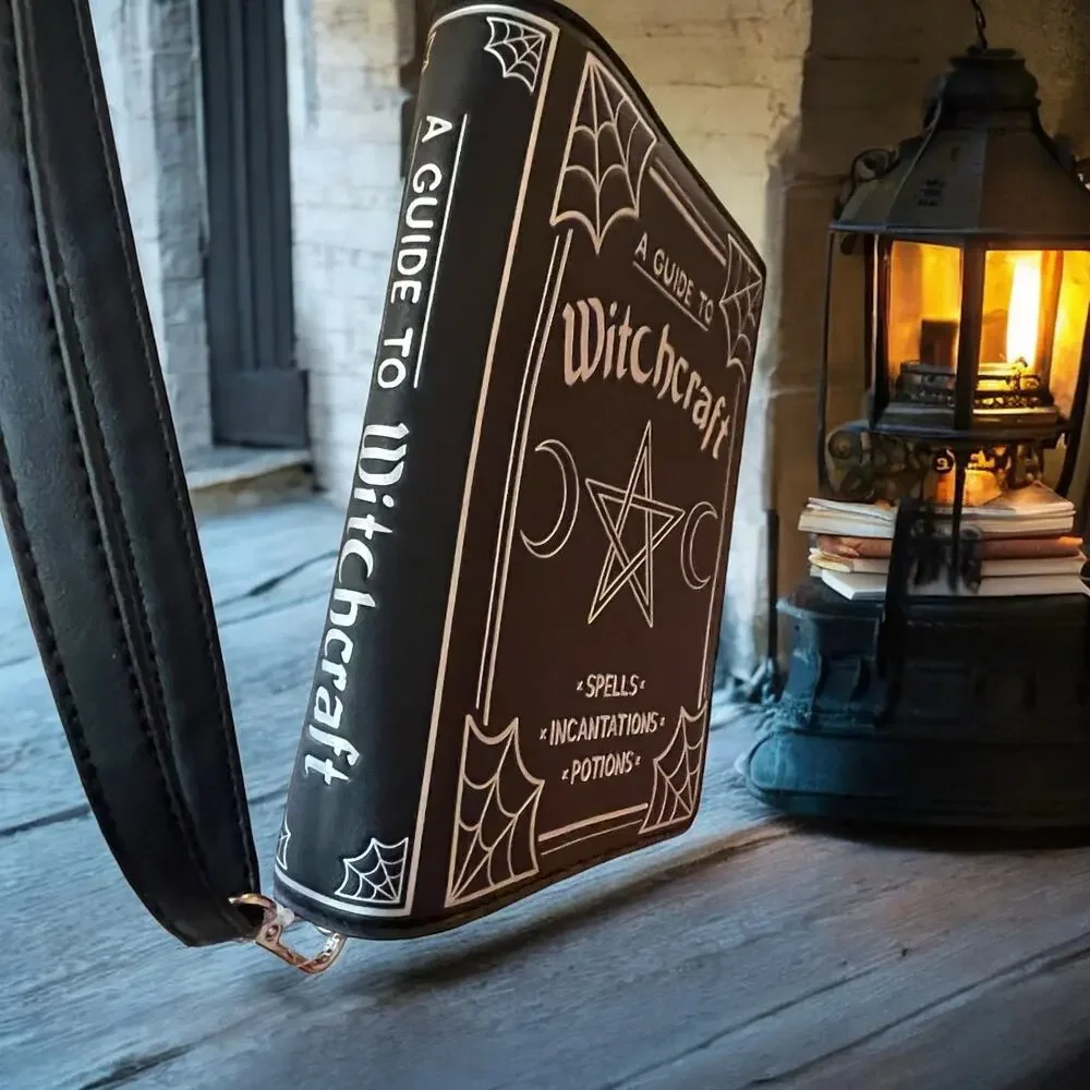 A Guide To Witchcraft Book Crossbody Bag Hot Topic Halloween Goth Spooky